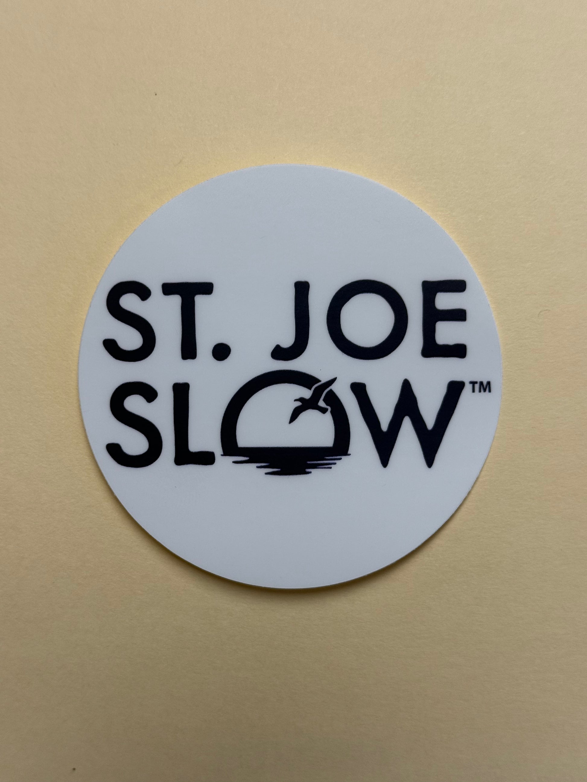 Sticker 3" Circle - St. Joe Slow Logo